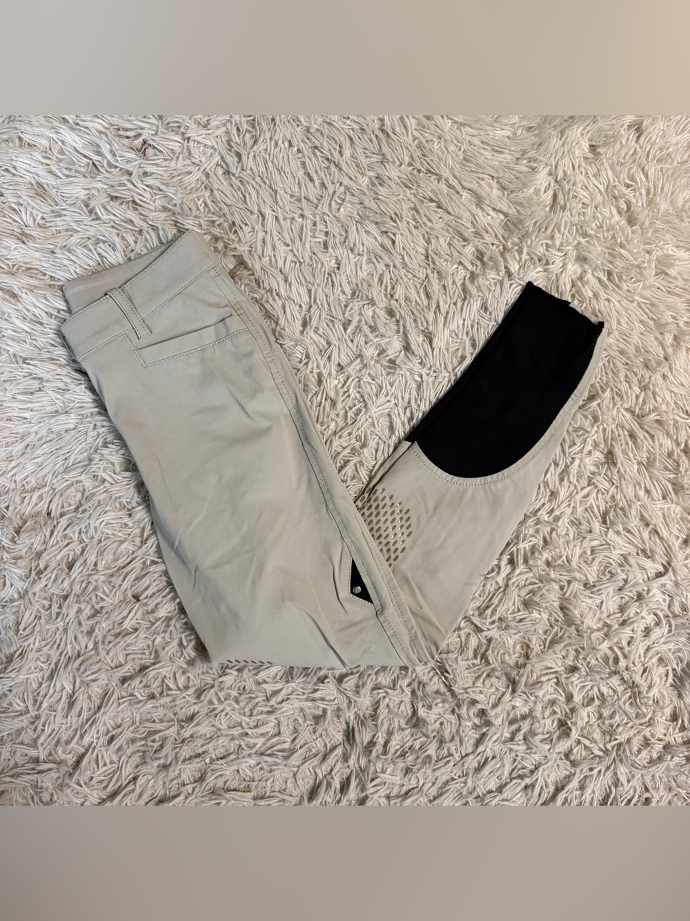Women’s Size IT38 Tan Equiline Knee Patch Horseback Riding Breeches